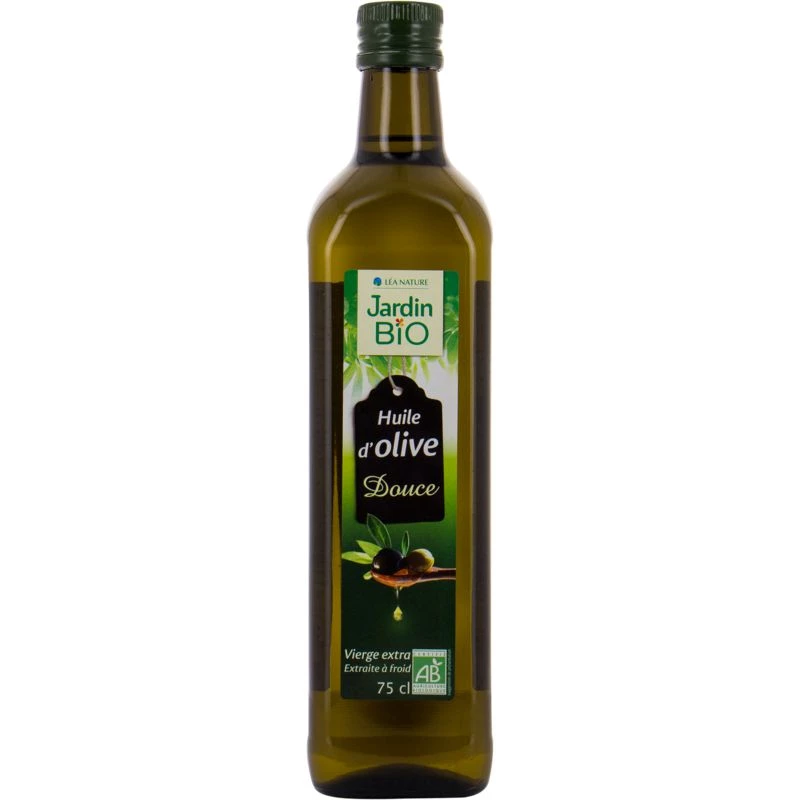 Huile d'olive vierge Bio 75cl - JARDIN Bio
