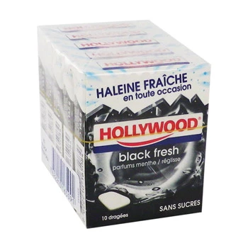 Chewing-gum Blackfresh sans sucres - HOLLYWOOD