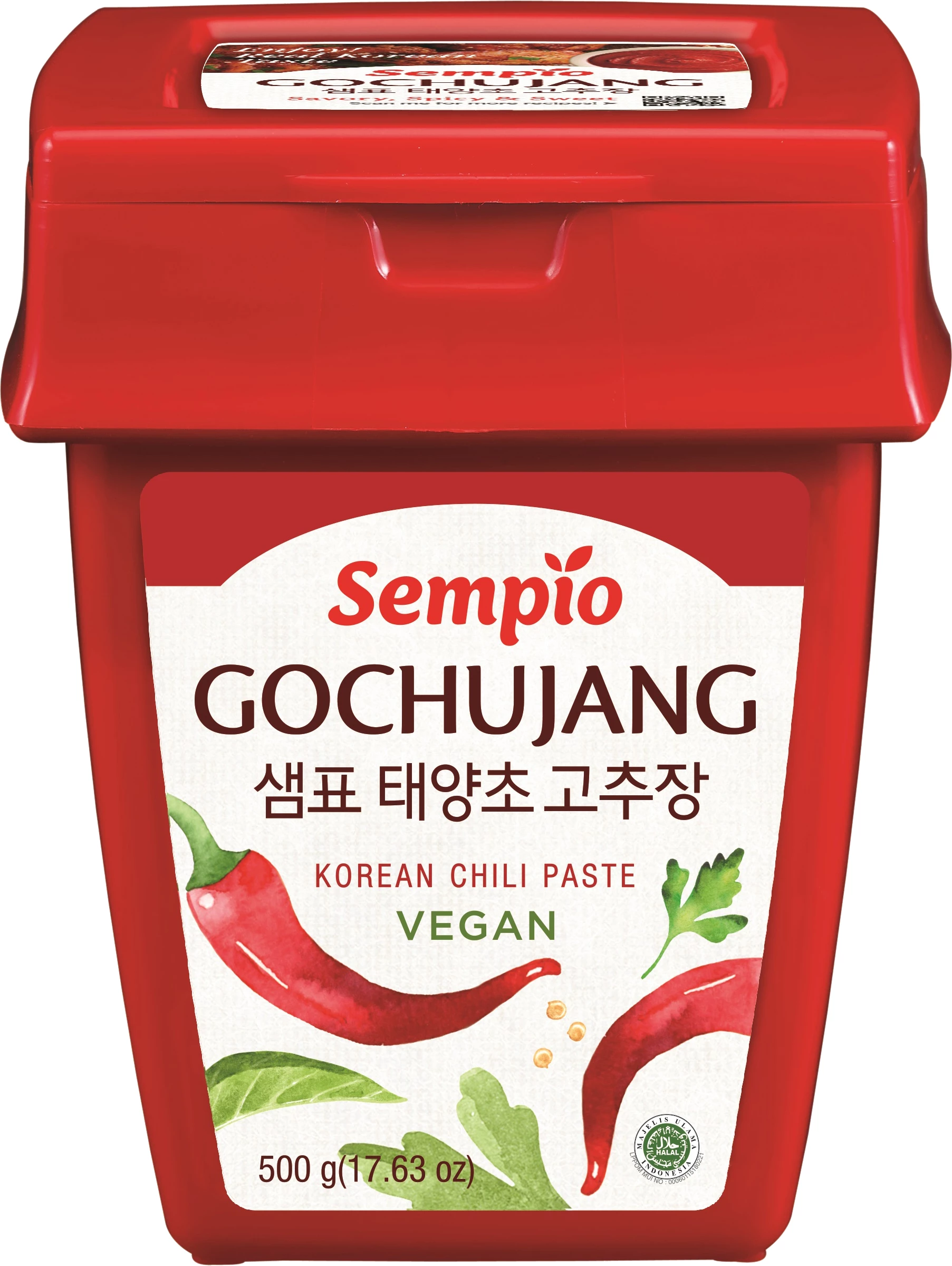Pates Epicees Poivrons Rouge Gochujang 12 X 500 Gr - Sempio