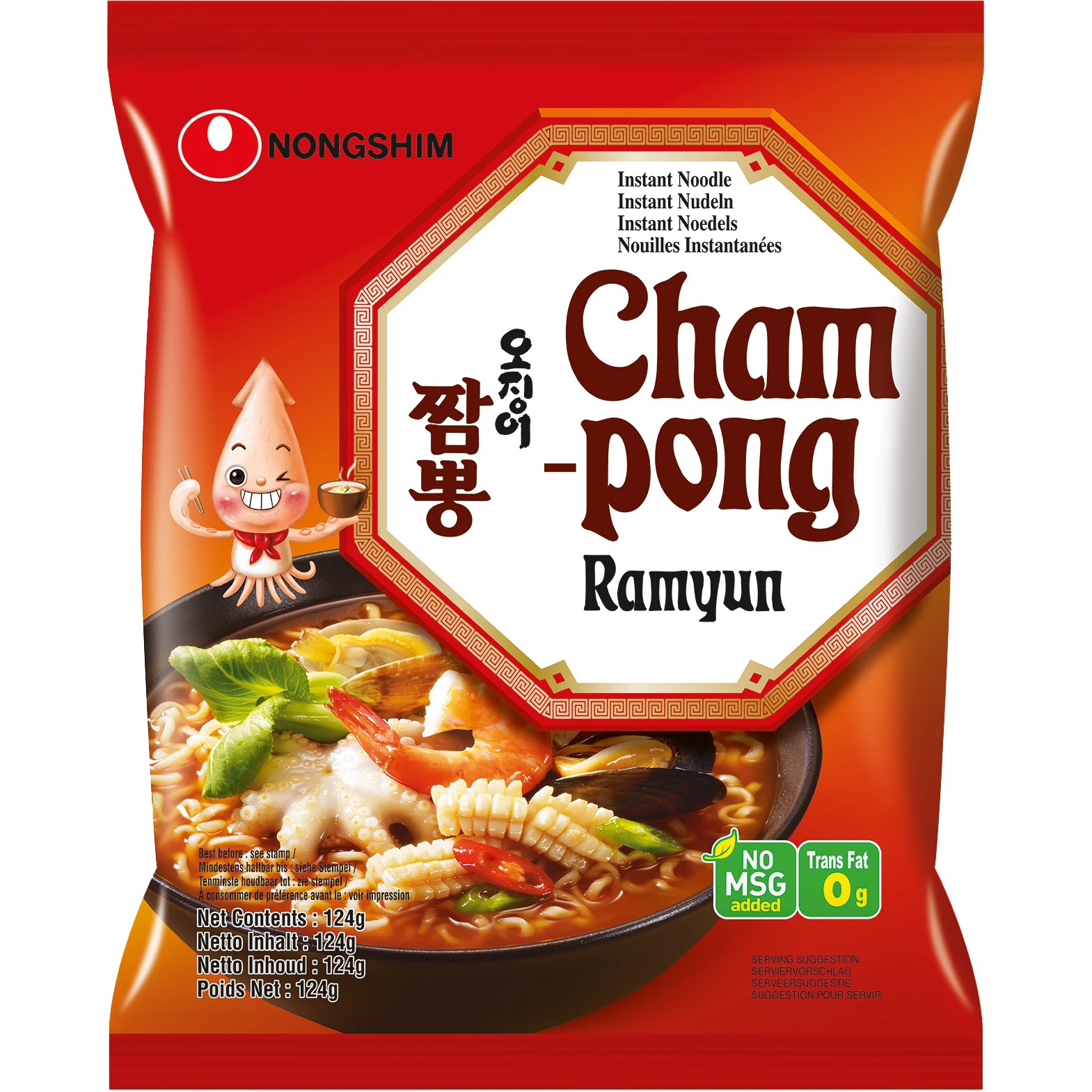 Champong Instant Noodle Soup 20 X 124 Gr - Nongshim