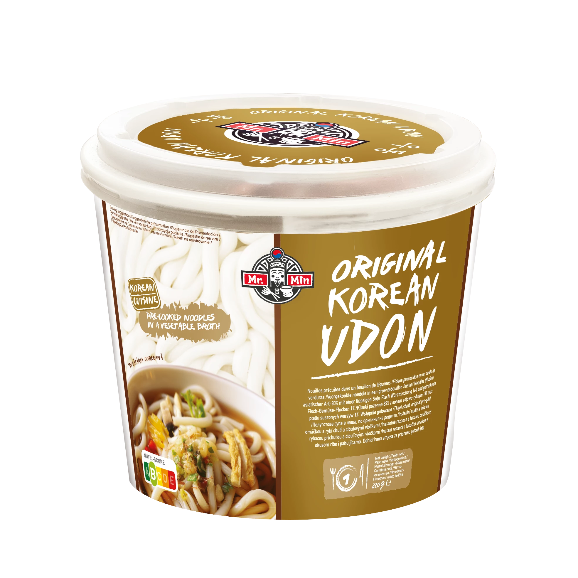 Nouilles Udon Cup 220g 原味 - MR MIN