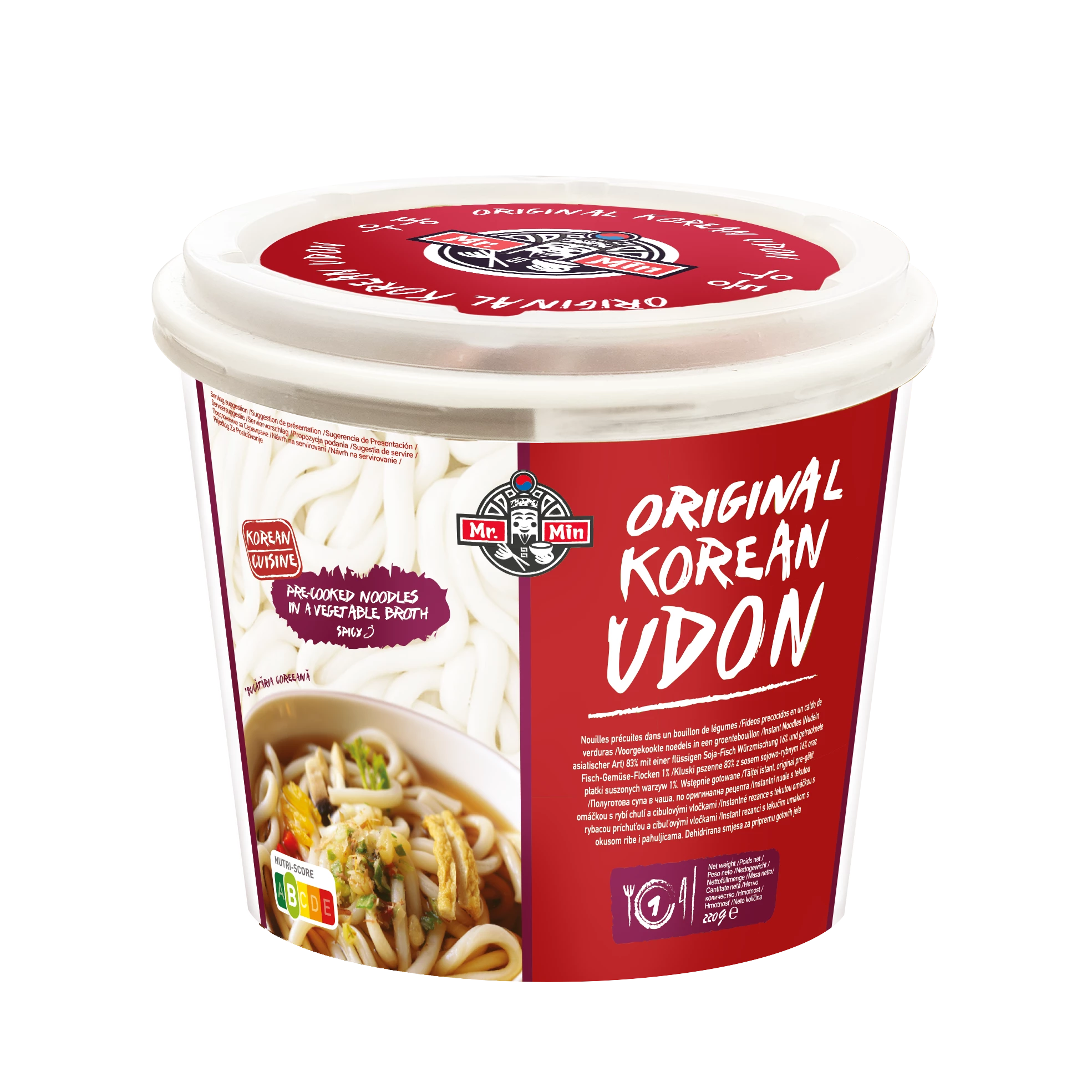 Nouilles Udon Cup 220g Spicy - MR MIN