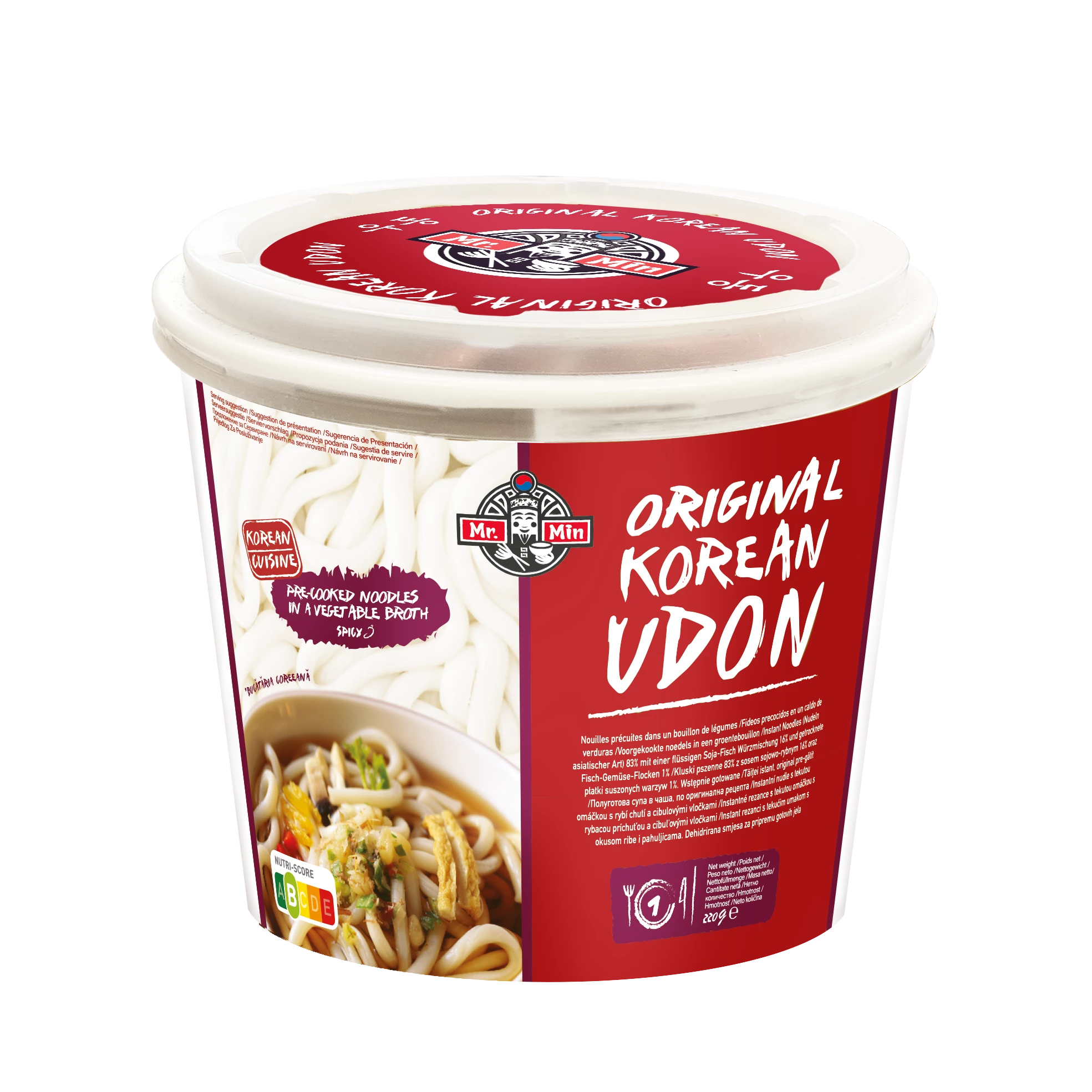 Nouilles Udon Cup 220g Picante - MR MIN