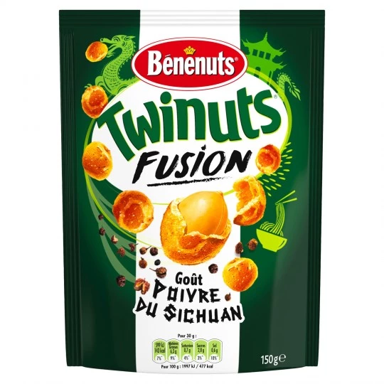 Twinuts fusion goût poivre du sichuan 150g - BENENUTS