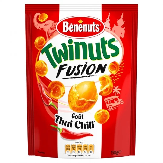 Twinuts fusion goût thai chili 150g - BENENUTS