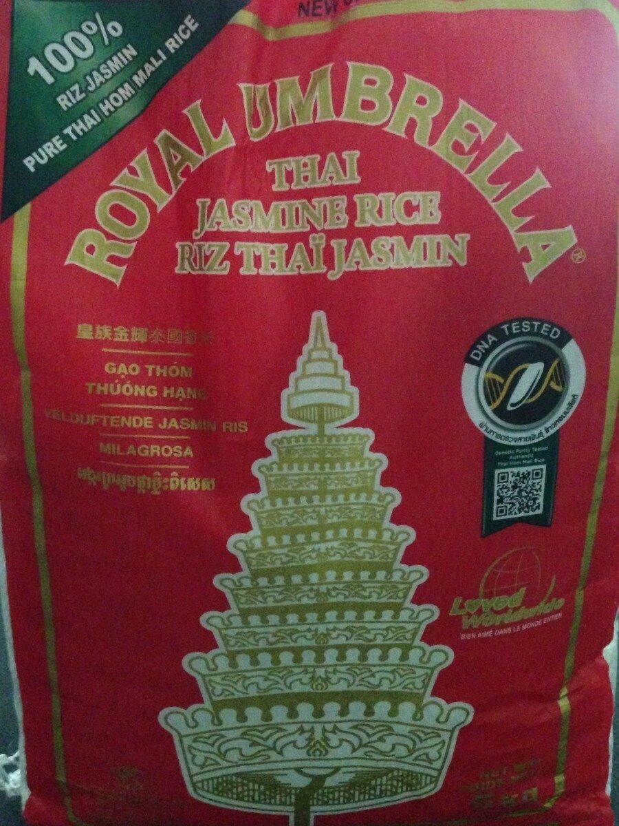 Riz Thaï Entier Parfumé Royal Umbrella (5 X 5 Kg) - ROYAL UMBRELLA