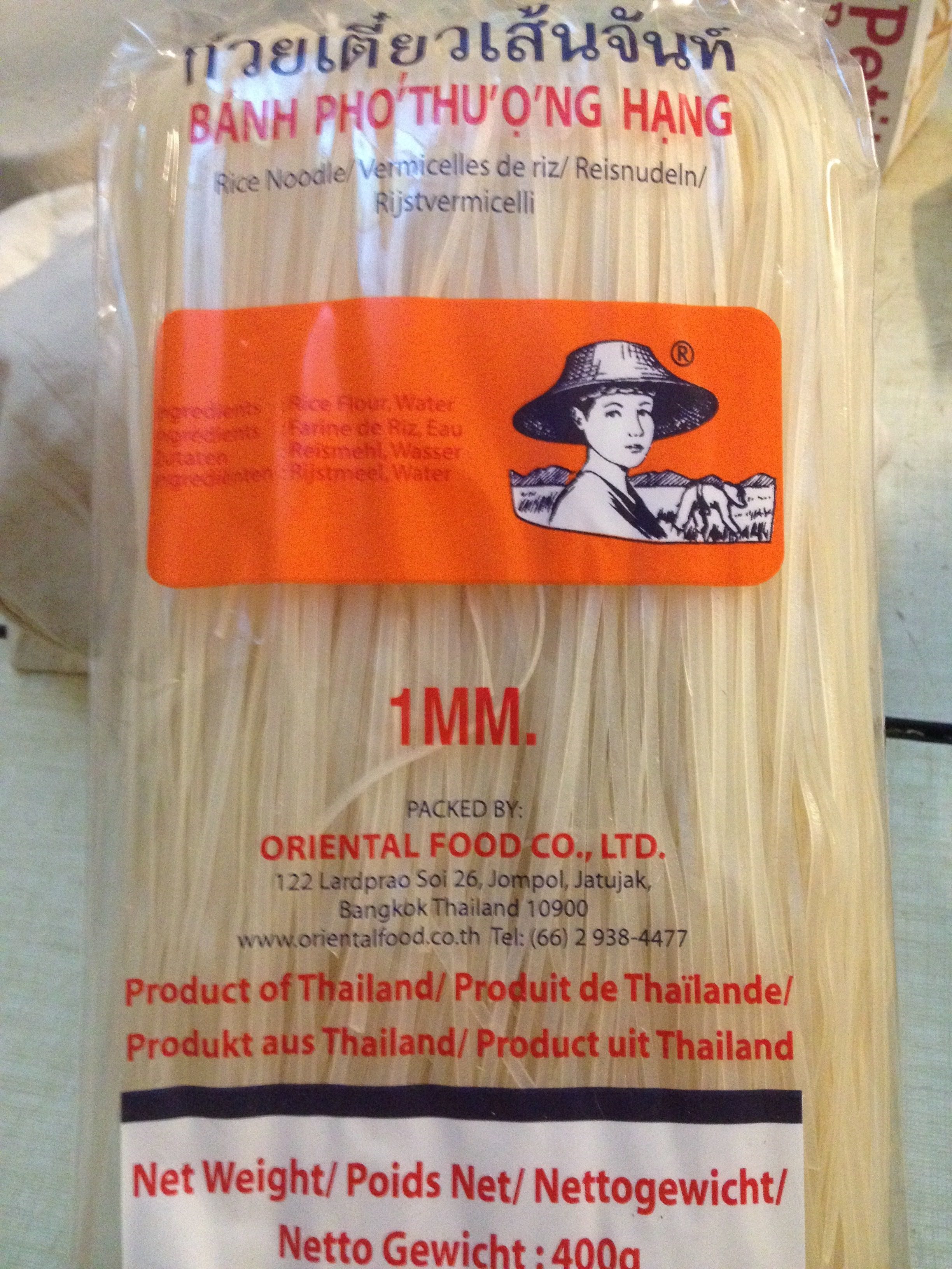 Rijstnoedels 1 mm 30 400 Gr - Farmer