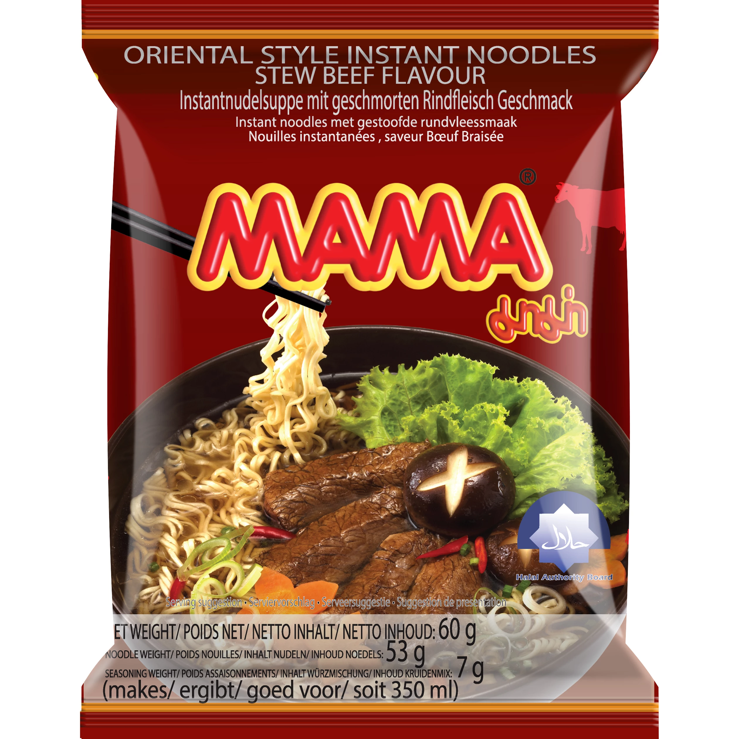 Noodles Inst. Beef Stew 30 X 60 Gr - Mama
