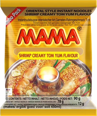 Noodles Inst. Shrimp Cream 20 X 90 Gr - Mama