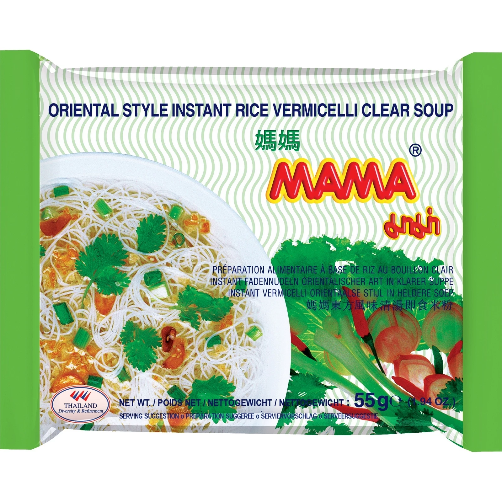 Instant Clear Rice Vermicelli Soup 30 X 55 Gr - Mama