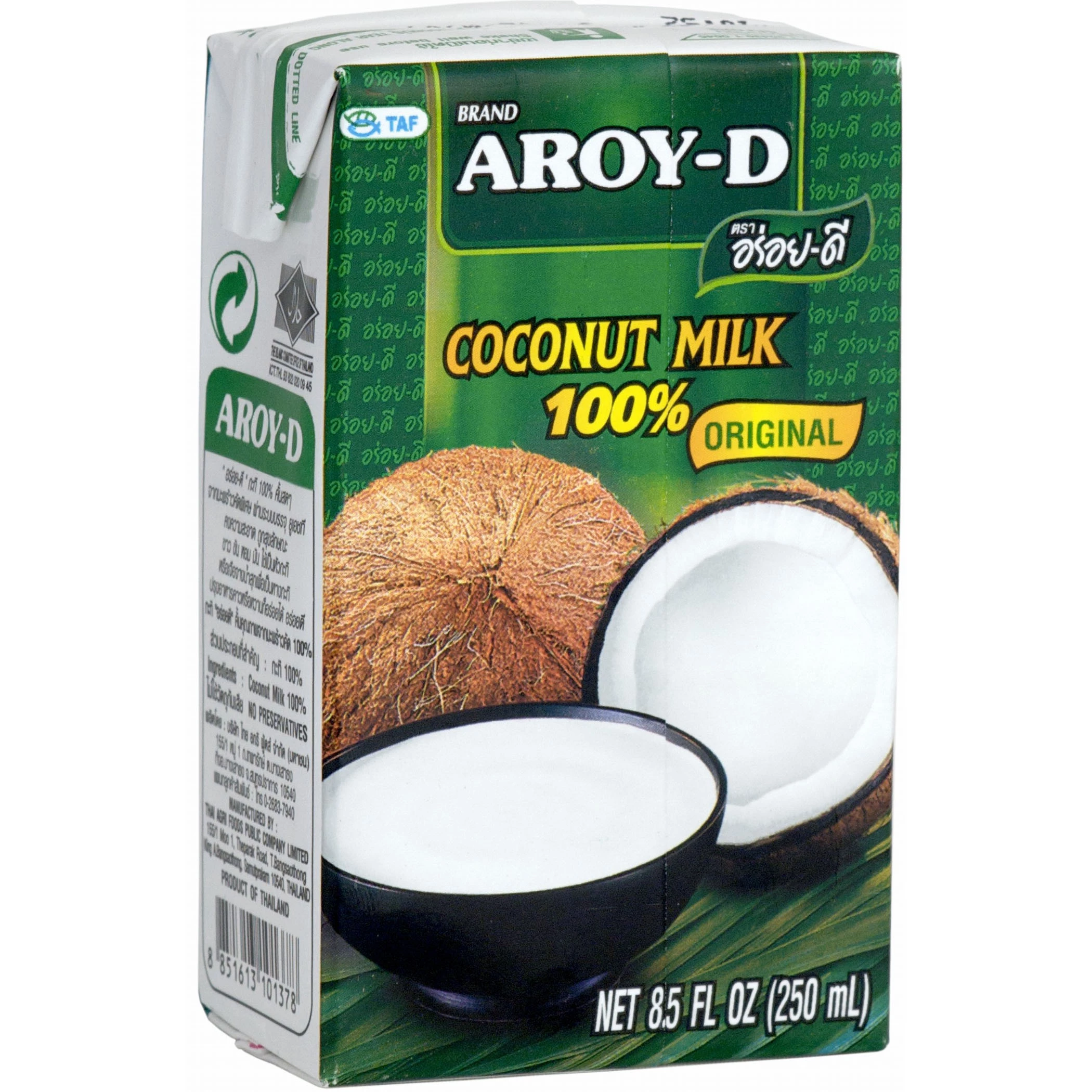 Lait De Coco Uht 17,5 mg 36 x 250 ml – AROY-D