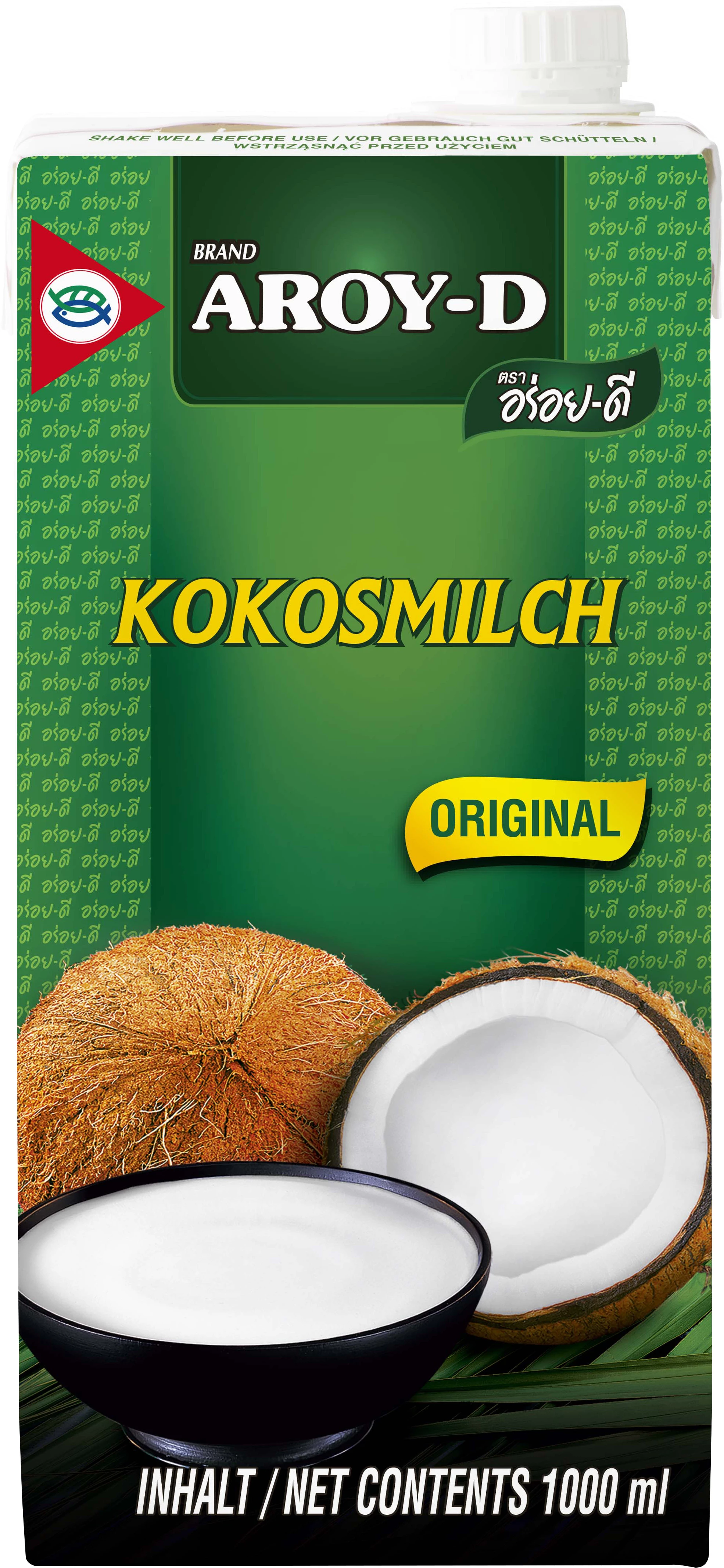 Lait De Coco Uht 17,5 мг 12 X 1 л - AROY-D