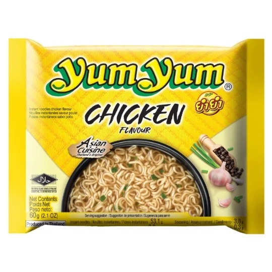 Instant Chicken Noodles. 30 X 60 G - YUM YUM