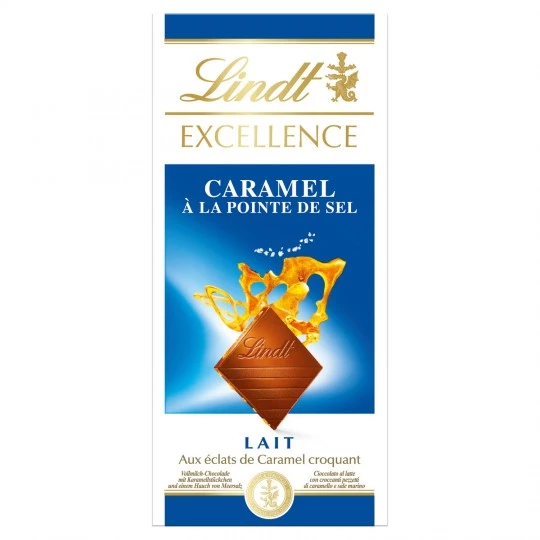 Excellence Lait Croquant Caramel à La Pointe De Sel Tablette 100 G - LINDT