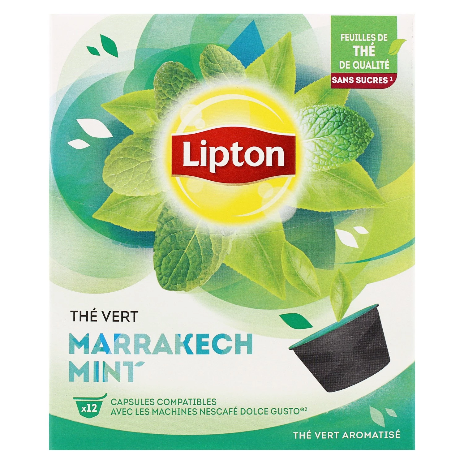 Thé vert Marrakesch Minze x12 42g - LIPTON