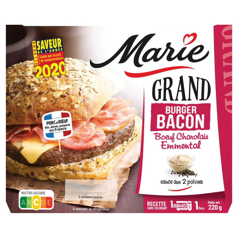 Grand Burger Bacon Marie 220g