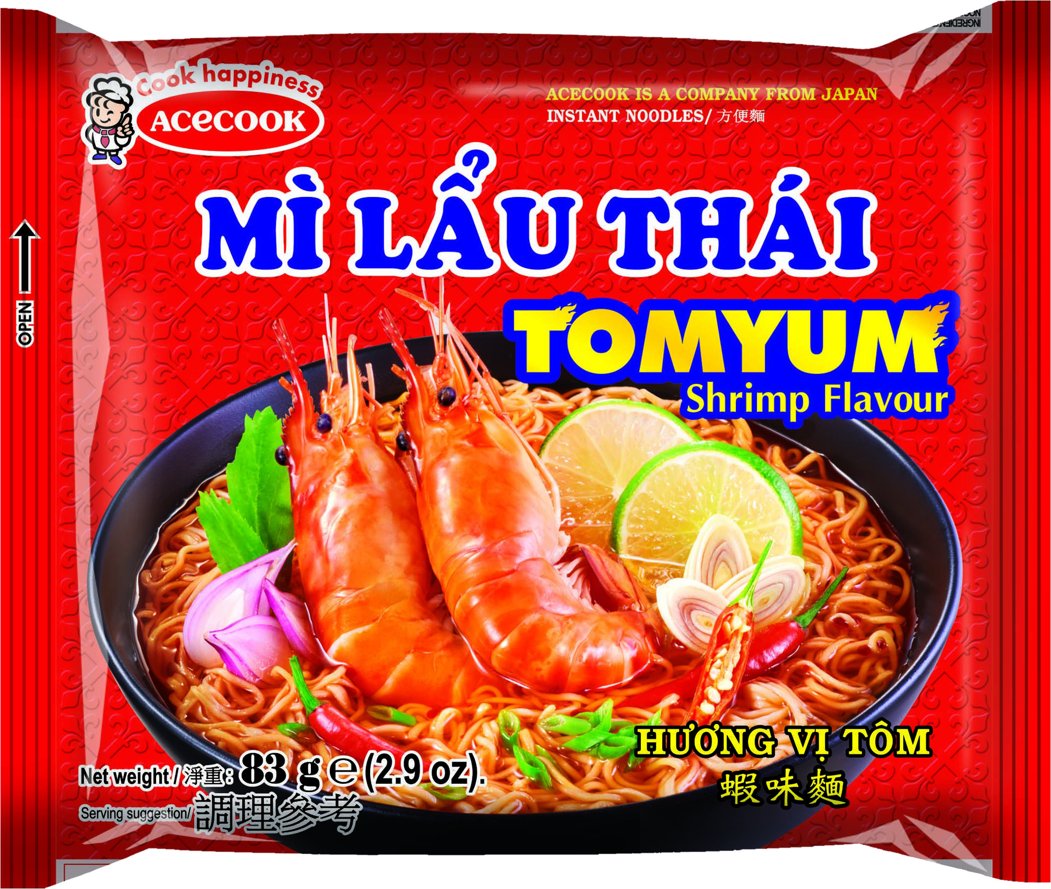 Mlt Noodles Inst. Garnalen 30 X 83 Gr - Acecook