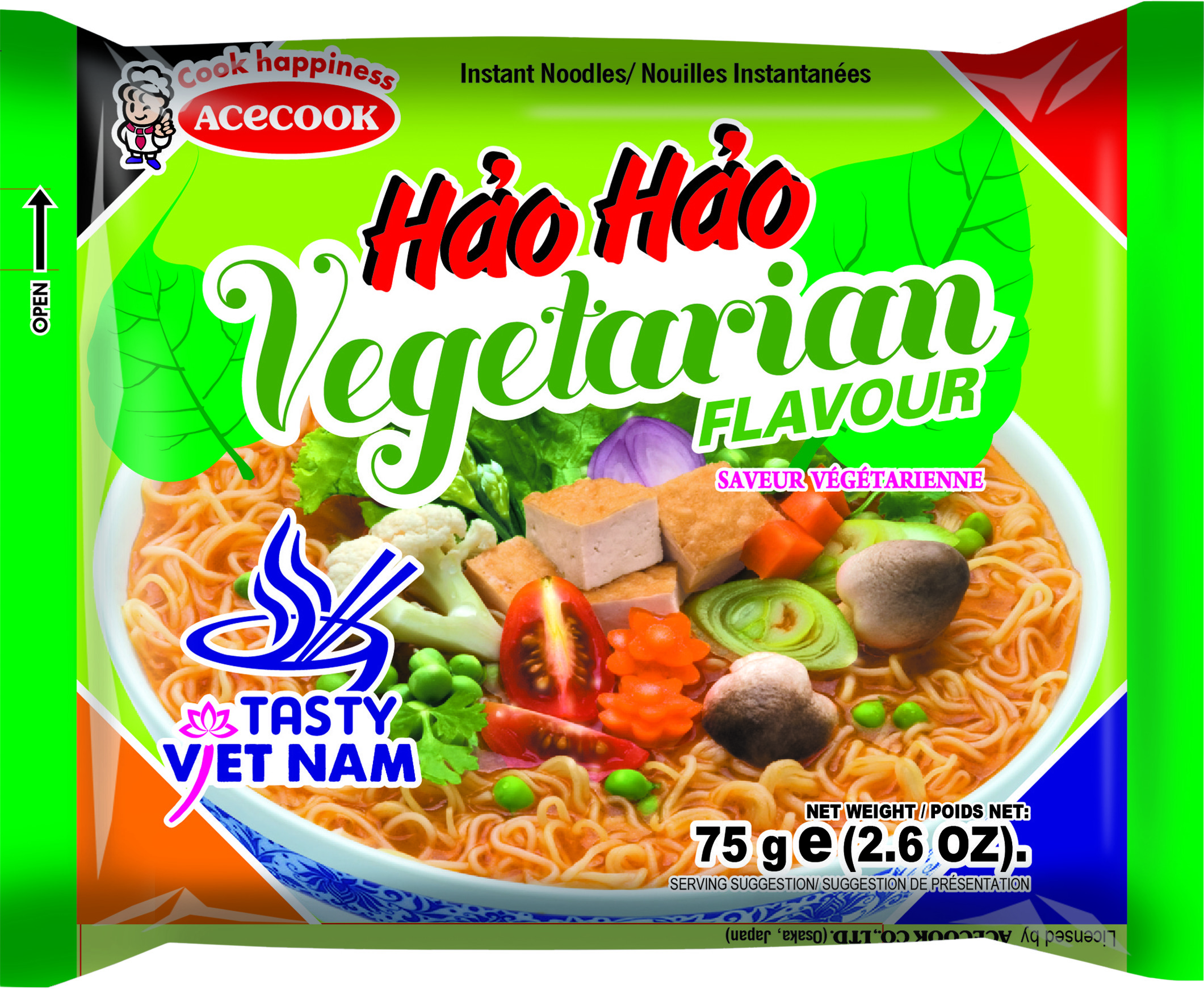 Hh Nouilles Vegetariano Instantâneo 30 X 75 Gr - Acecook