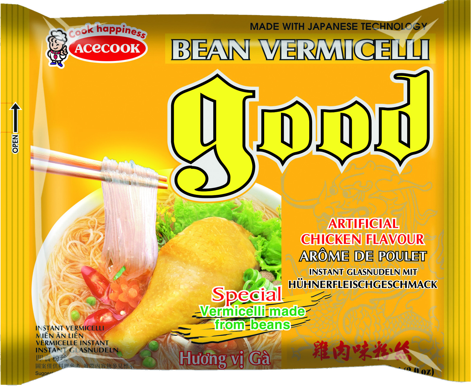 Gd Vermicelli Instant Chicken 48 X 57 Gr - Acecook