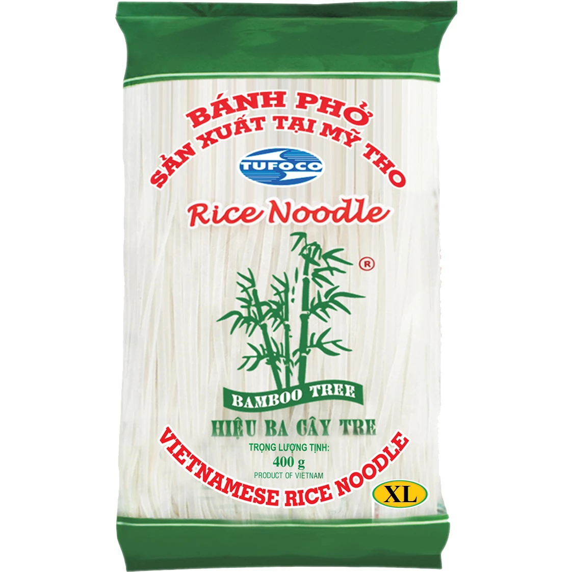 Rice Noodles 10mm. 30 X 400 Gr - Bamboo Tree