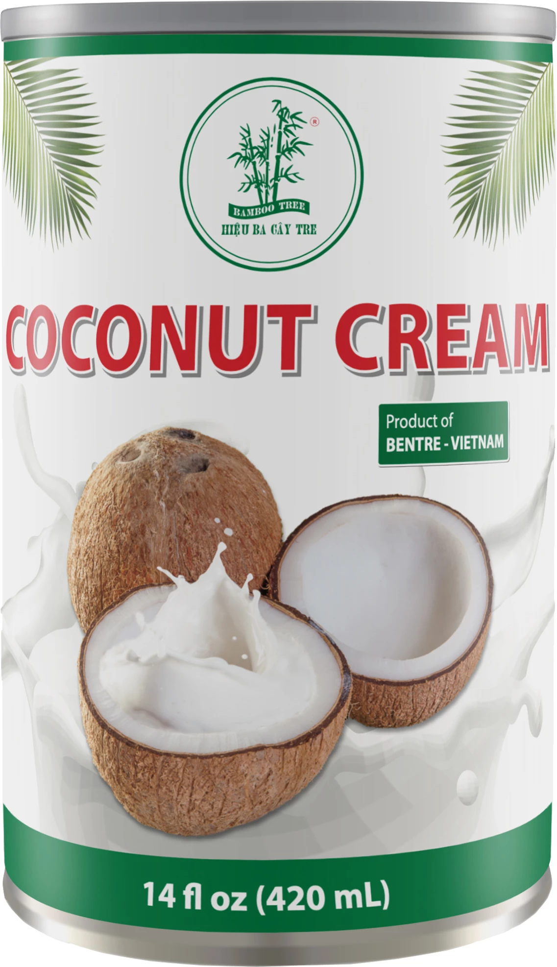Coconut Cream 22% Mat.fat. 24 X 420 Ml - Bamboo Tree