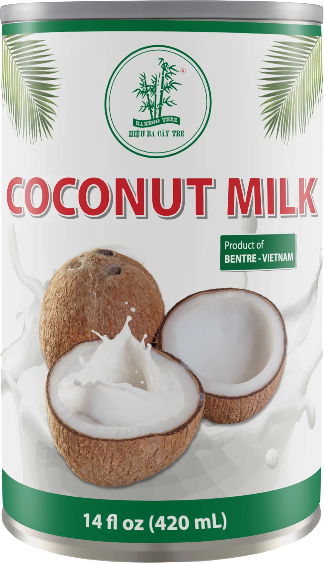 Coconut Milk 17%-19% Mat.grass 24 X 420 Ml - Bamboo Tree