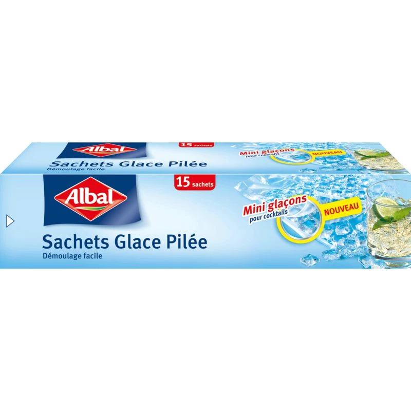 Albal Sachet Glace Pilee X15