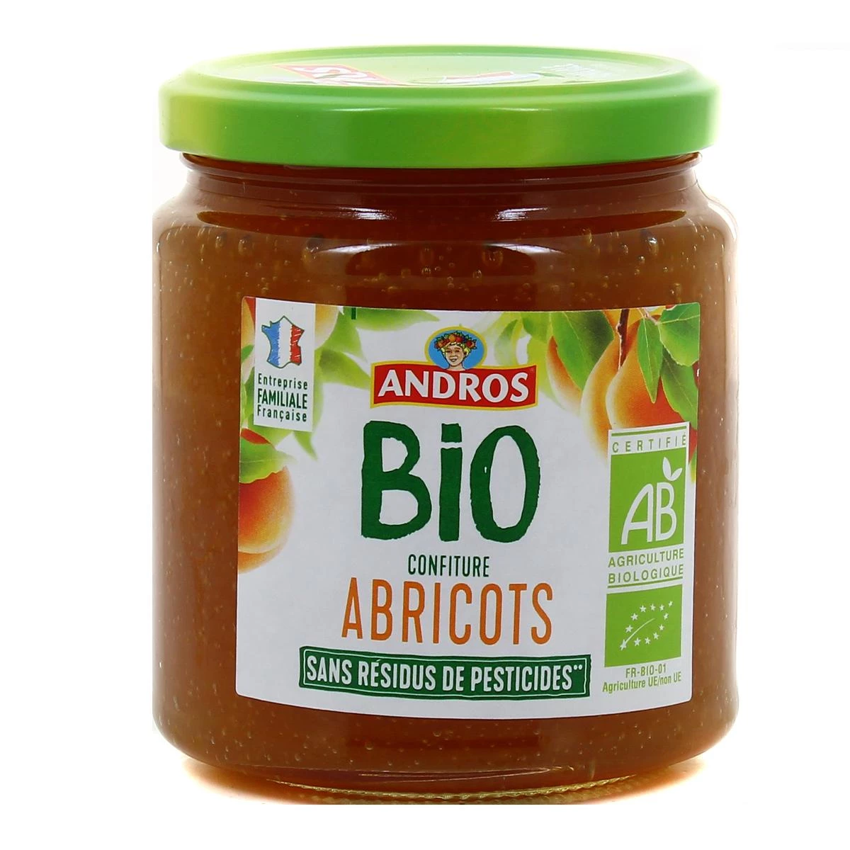 Andros Conf Abricot Bio 355g