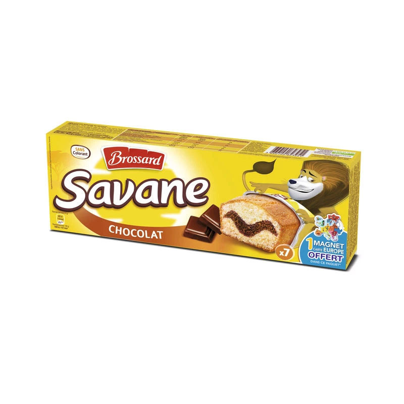 Savane chocolat x7 189g - BROSSARD