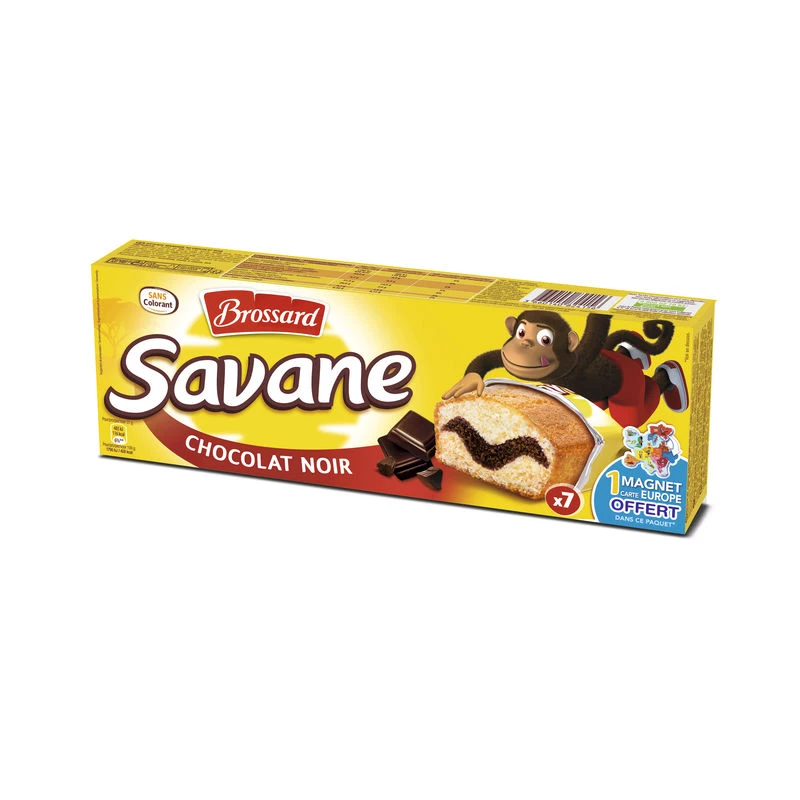 Savane Chocolat Noir x7 189g - Brossard