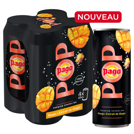 4x25cl Pago Pop Mangue Gingemb