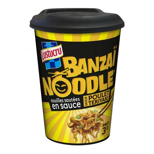 banzai noodle noodles fritti in salsa di pollo teriyaki 90g - LUSTUCRU