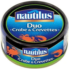 dupla de caranguejo e camarão 105g - NAUTILUS