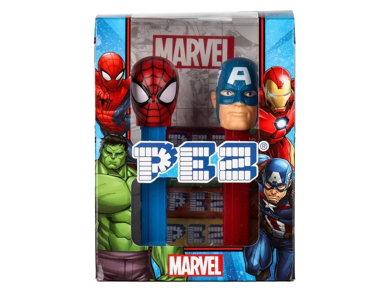 Marvel Twin Pack 2 Dispensers + 4 Refills - PEZ