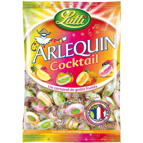 Harlequin Sour Cocktail Candies; 320g - LUTTI