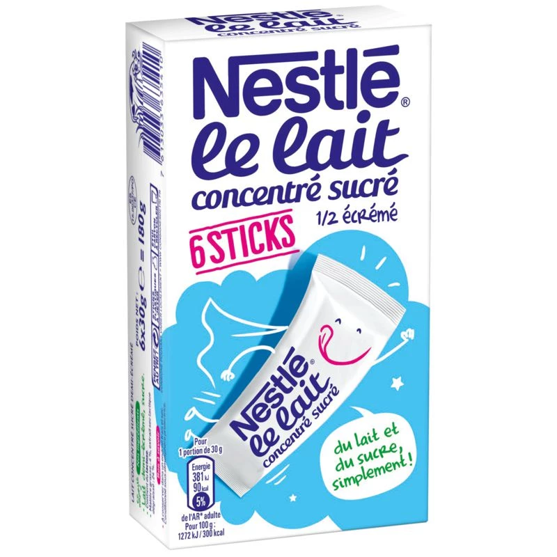 Nestle Sticks Lait Csx6 180g