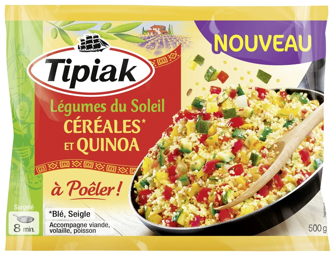 Légumes, céréales, quinoa 500g - TIPIAK