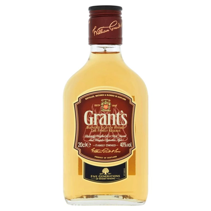 Flask Blended Scotch Whisky 20cl - Grants