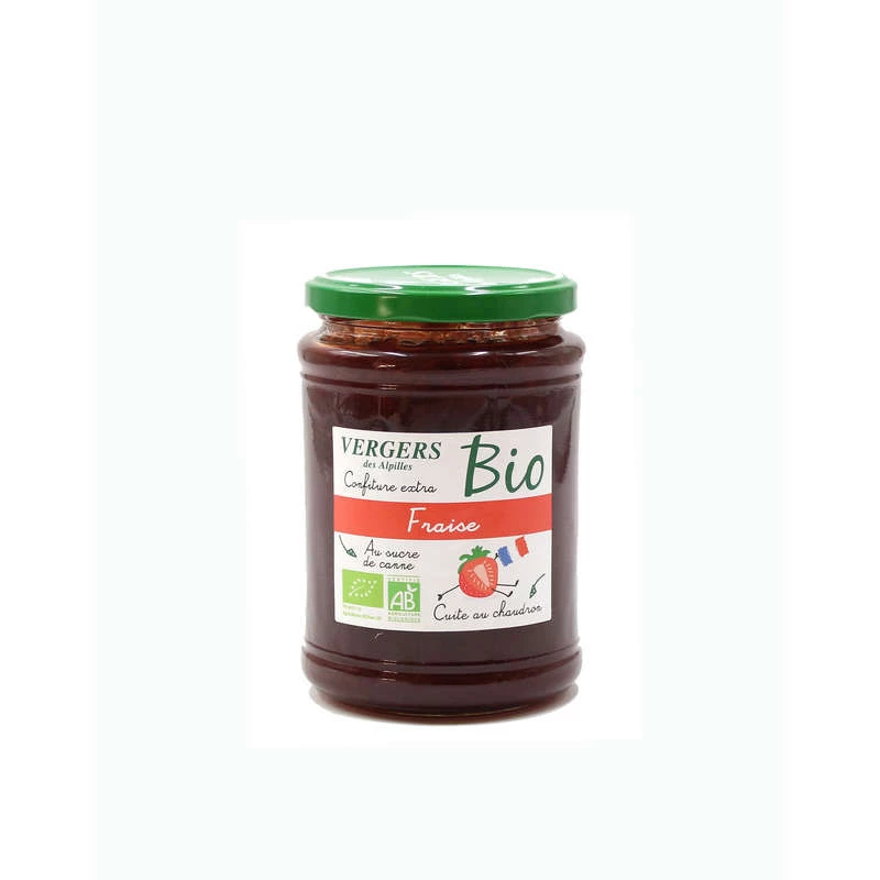 Organic strawberry jam 750g - VERGERS DES ALPILLES
