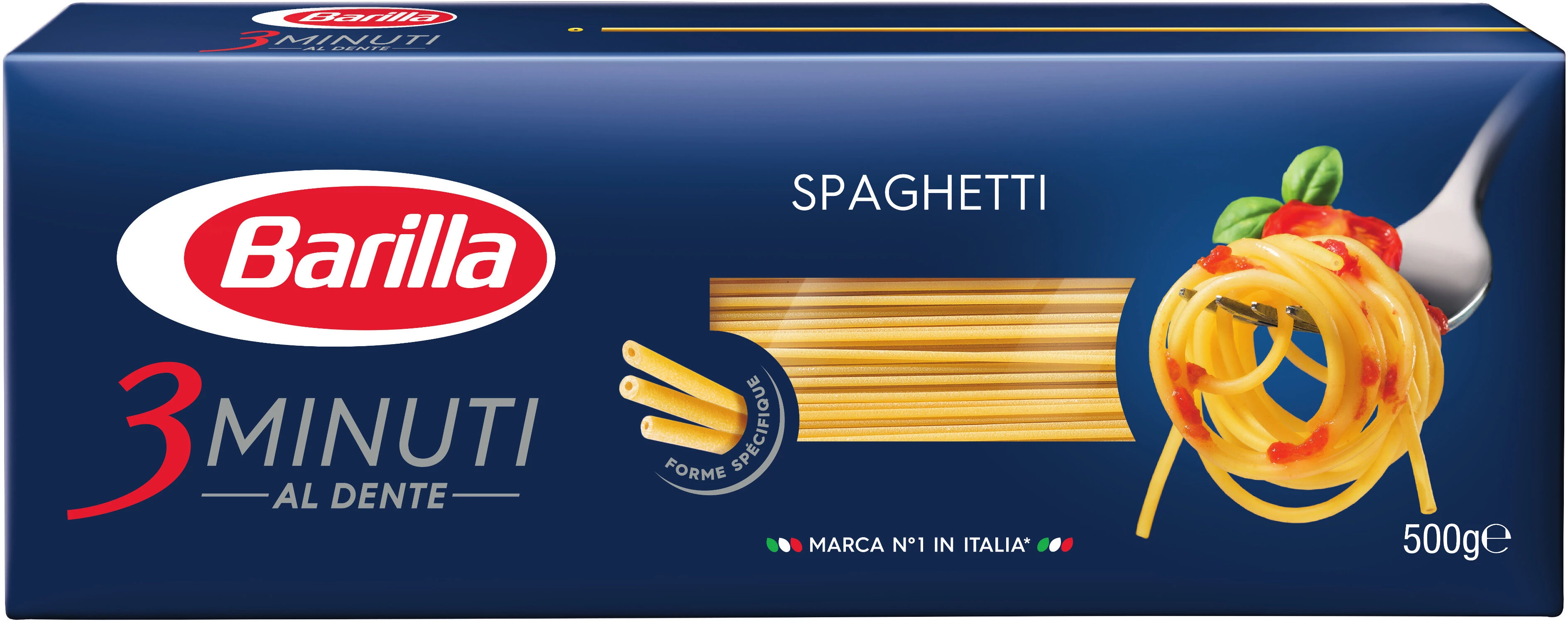 Pâtes spaghetti cuisson 3 min 500g - BARILLA