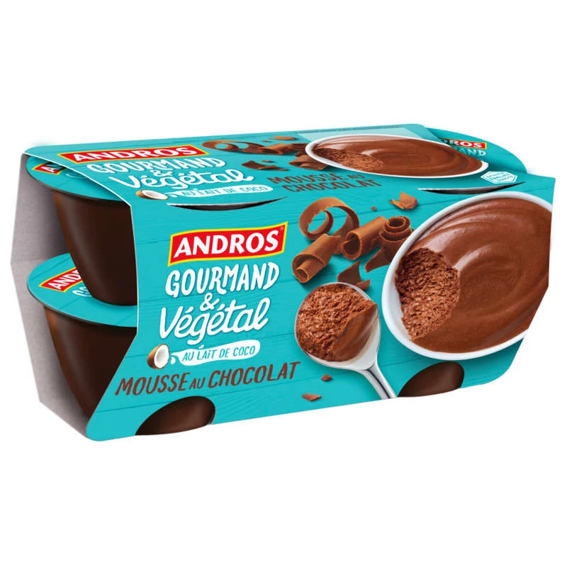 Andros Mousse Veg.chocolat 4x5