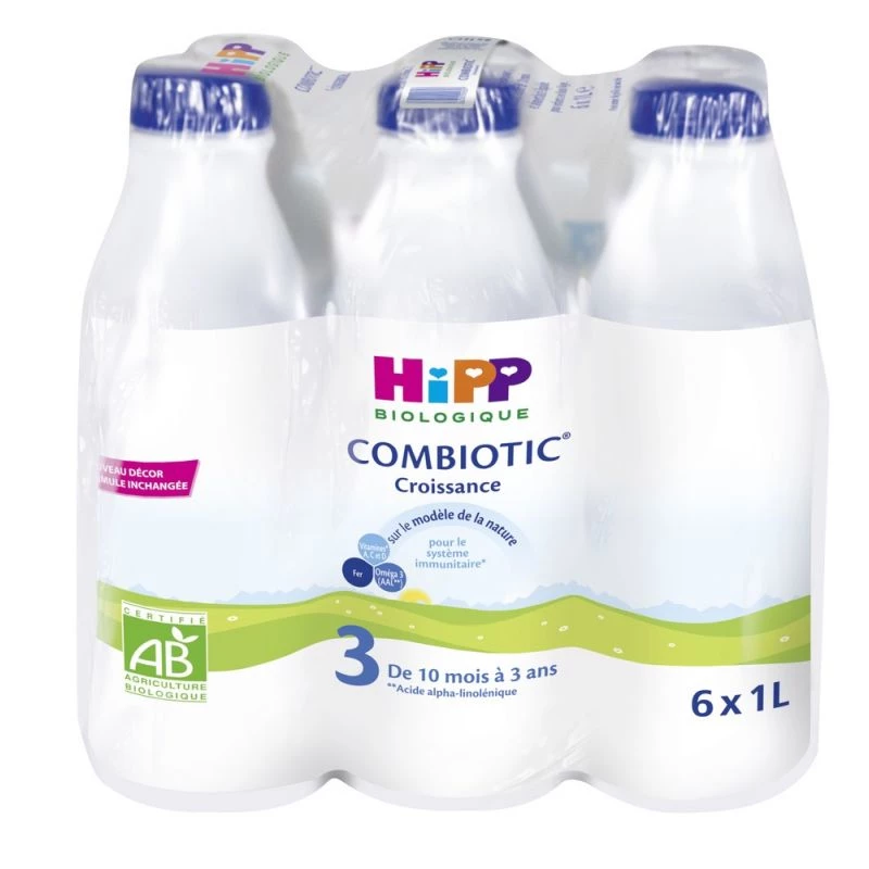 Organic baby milk combiotic growth from 10 months 6x1L - HIPP
