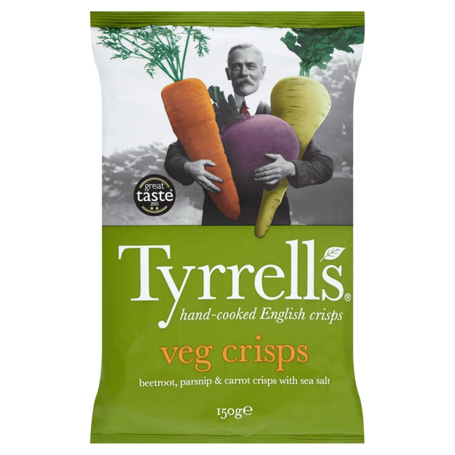 شيبس كريبس خضار 150 جرام - TYRRELL'S