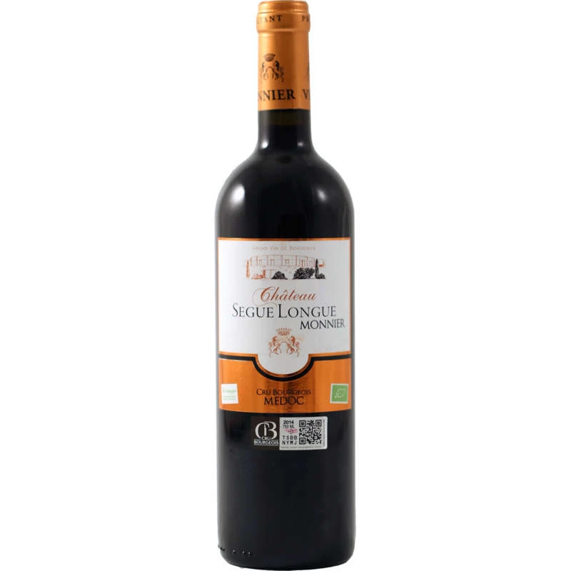 Vin Rouge Bio Medoc AOP, 13.5°, 75cl - CHÂTEAU SEGUE LONGUE MONNIER