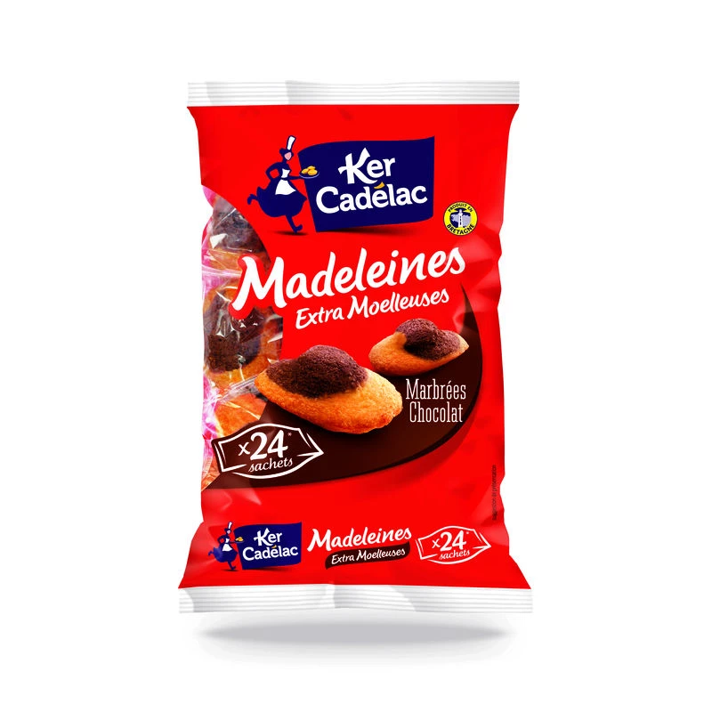 Gemarmerde Chocolade Madeleines 600g - KER CADELAC