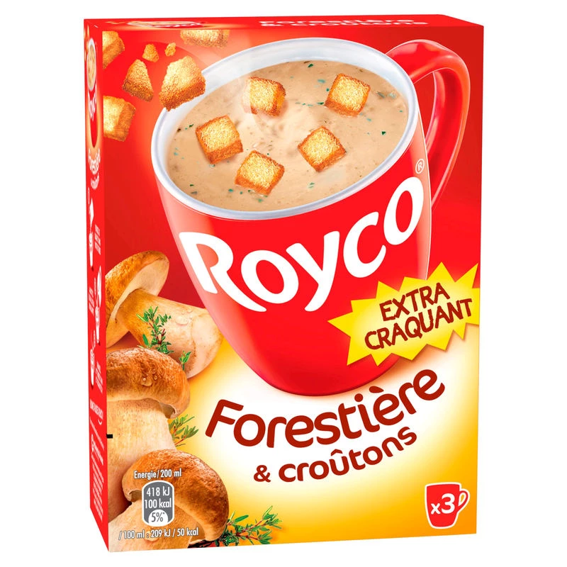 شوربة الغابة وقطع الخبز المحمص 60 جرام - ROYCO