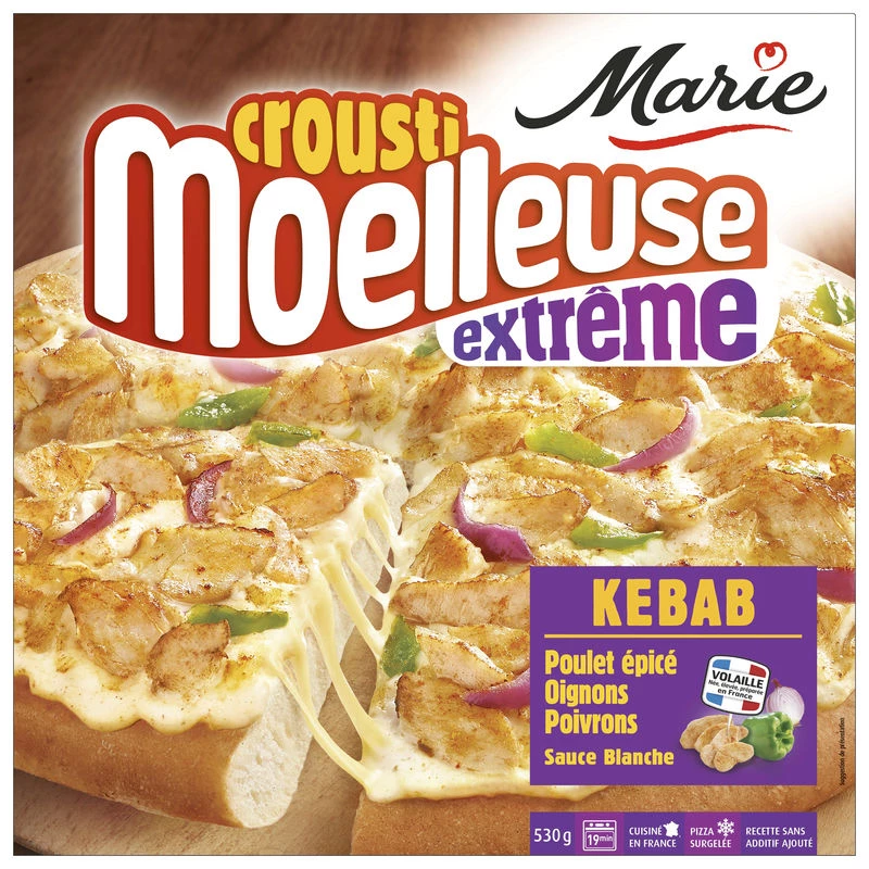 Extreme kebab pizza 530g - MARIE