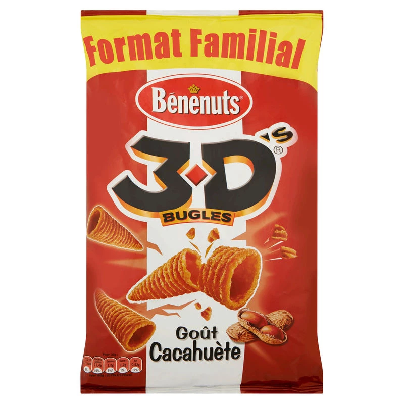 Chips 3D goût cacahuète 150g - BENENUTS