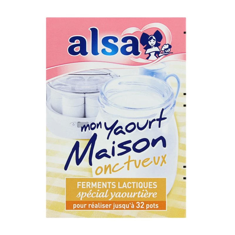Préparation yaourt onctueux maison 8g - ALSA