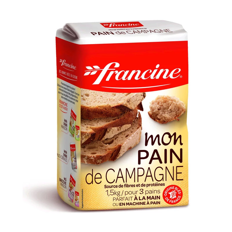Farine pour Pain Campagne, 1,5kg - FRANCINE